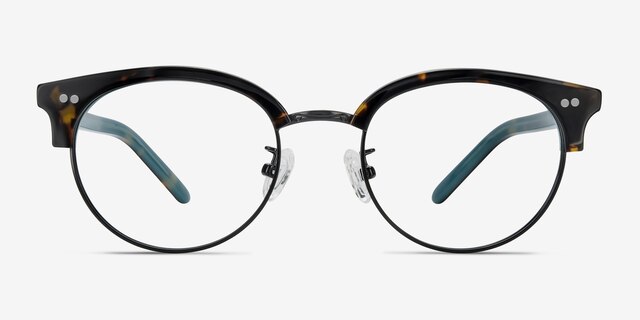 Annabel Tortoise Acetate-metalEyeglass Frames from EyeBuyDirect, Front View