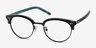 Annabel Tortoise Acetate-metalEyeglass Frames from EyeBuyDirect, Angle View