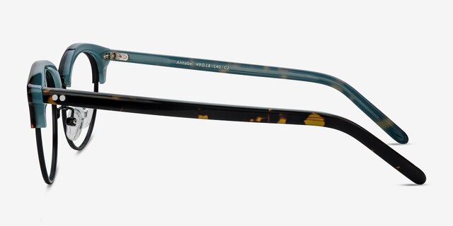 Annabel Tortoise Acetate-metalEyeglass Frames from EyeBuyDirect, Side View