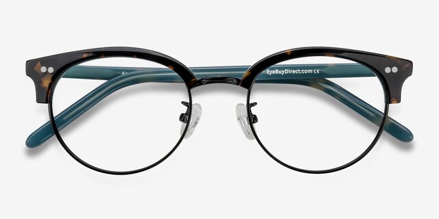 Annabel Tortoise Acetate-metalEyeglass Frames from EyeBuyDirect, Closed View