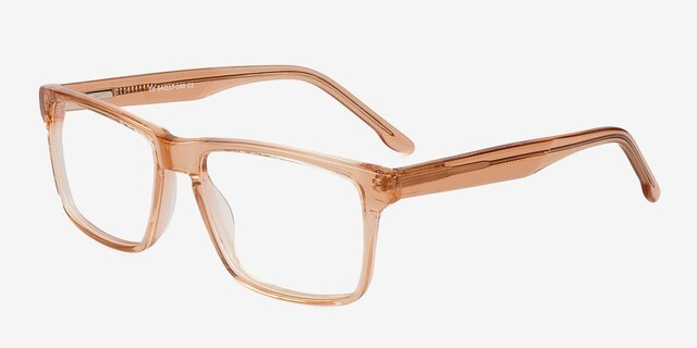 Ed Coral AcetateEyeglass Frames from EyeBuyDirect, Angle View