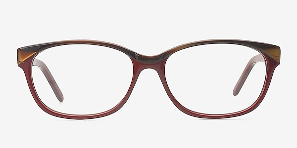 Ally Burgundy Acetate Eyeglass Frames