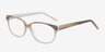 Ally Ivory AcetateEyeglass Frames from EyeBuyDirect, Angle View