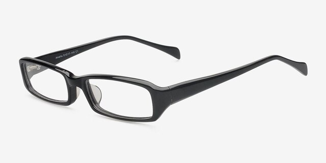 Amalia Black AcetateEyeglass Frames from EyeBuyDirect, Angle View
