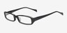 Amalia Black AcetateEyeglass Frames from EyeBuyDirect, Angle View