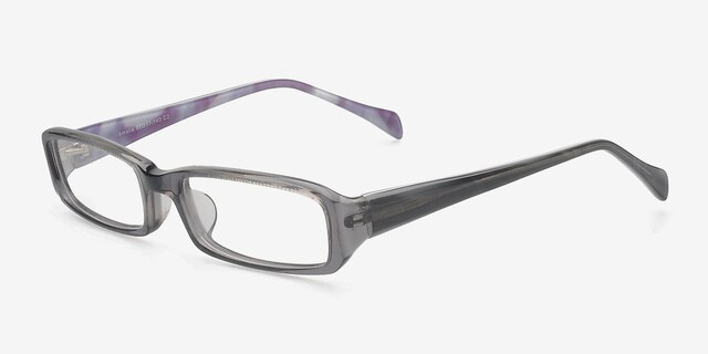 Amalia Grey AcetateEyeglass Frames from EyeBuyDirect, Angle View