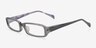 Amalia Grey AcetateEyeglass Frames from EyeBuyDirect, Angle View