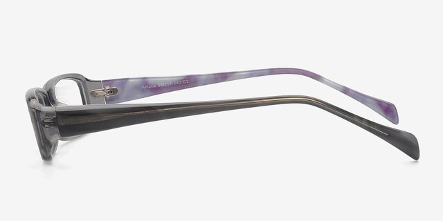 Amalia Grey AcetateEyeglass Frames from EyeBuyDirect, Side View