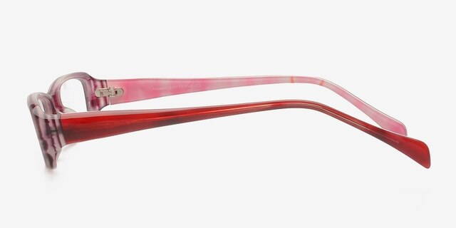 Amalia Purple & Red AcetateEyeglass Frames from EyeBuyDirect, Side View
