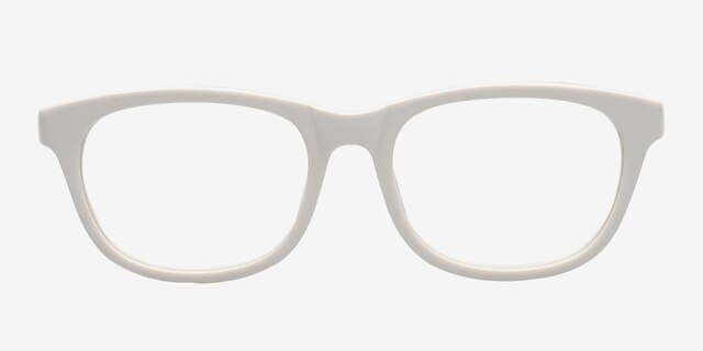 Jem White AcetateEyeglass Frames from EyeBuyDirect, Front View