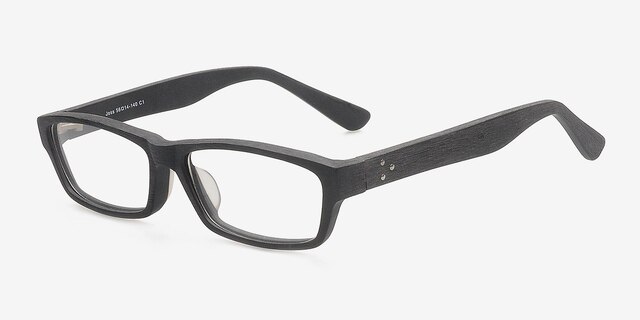 Joss Black AcetateEyeglass Frames from EyeBuyDirect, Angle View