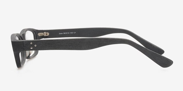 Joss Black AcetateEyeglass Frames from EyeBuyDirect, Side View