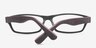 Joss Black & Purple AcetateEyeglass Frames from EyeBuyDirect, Closed View