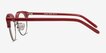 Annabel Red Acetate, MetalEyeglass Frames from EyeBuyDirect, Side View