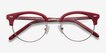 Annabel Red Acetate, MetalEyeglass Frames from EyeBuyDirect, Closed View