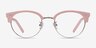 Annabel Pink Acetate-metalEyeglass Frames from EyeBuyDirect, Front View
