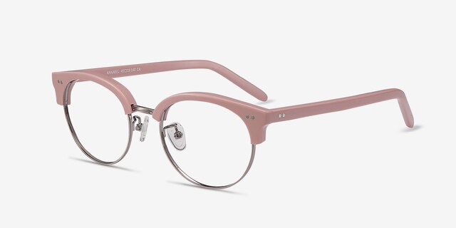 Annabel Pink Acetate-metalEyeglass Frames from EyeBuyDirect, Angle View