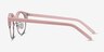 Annabel Pink Acetate-metalEyeglass Frames from EyeBuyDirect, Side View