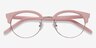Annabel Pink Acetate-metalEyeglass Frames from EyeBuyDirect, Closed View