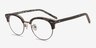 Annabel Gunmetal & Tortoise Acetate-metalEyeglass Frames from EyeBuyDirect, Angle View