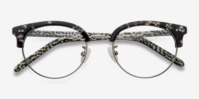 Annabel Gunmetal & Tortoise Acetate-metalEyeglass Frames from EyeBuyDirect, Closed View