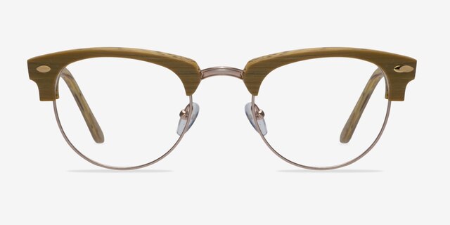 Esteban Yellow AcetateEyeglass Frames from EyeBuyDirect, Front View