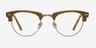 Esteban Yellow AcetateEyeglass Frames from EyeBuyDirect, Front View