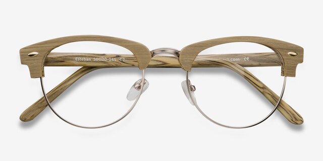 Esteban Yellow AcetateEyeglass Frames from EyeBuyDirect, Closed View