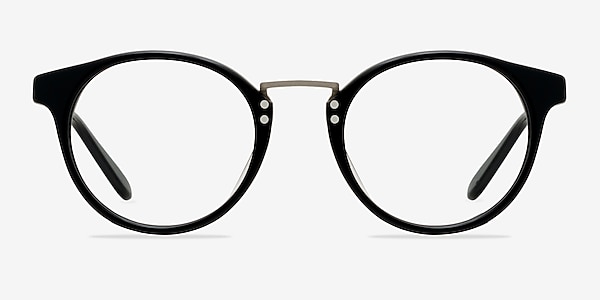 Get Lucky Black/Silver Acetate Eyeglass Frames