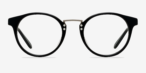 Get Lucky Black/Silver Acetate Eyeglass Frames