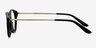 Get Lucky Black & Silver AcetateEyeglass Frames from EyeBuyDirect, Side View