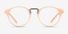 Get Lucky Ivory & Silver Acetate-metalEyeglass Frames from EyeBuyDirect, Front View