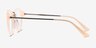 Get Lucky Ivory & Silver Acetate-metalEyeglass Frames from EyeBuyDirect, Side View