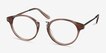 Get Lucky Brown & Silver Acetate, MetalEyeglass Frames from EyeBuyDirect, Angle View