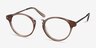 Get Lucky Brown & Silver Acetate-metalMontures de lunettes de vue d'EyeBuyDirect, Vue d'Angle