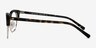 Japan Morning Dark Tortoise Acetate-metalEyeglass Frames from EyeBuyDirect, Side View