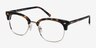 Japan Morning Tortoise Acetate-metalMontures de lunettes de vue d'EyeBuyDirect, Vue d'Angle
