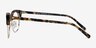 Japan Morning Tortoise Acetate-metalMontures de lunettes de vue d'EyeBuyDirect, Vue de Côté