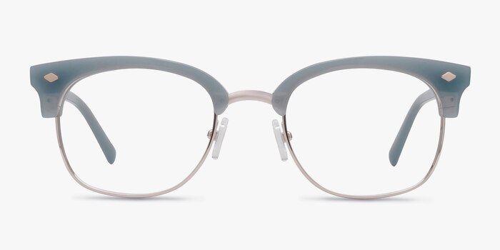 Japan Morning  Blue  Acetate-metal Montures de lunettes de vue d'EyeBuyDirect