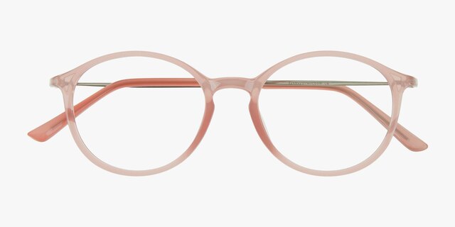 Doc Light Pink PlasticEyeglass Frames from EyeBuyDirect, Closed View