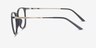 Naomi Noir Plastic-metalMontures de lunettes de vue d'EyeBuyDirect, Vue de Côté