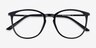Naomi Noir Plastic-metalMontures de lunettes de vue d'EyeBuyDirect, Vue Rapprochée
