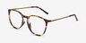 Naomi Écailles Plastic-metalMontures de lunettes de vue d'EyeBuyDirect, Vue d'Angle