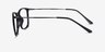 Hurricane Black PlasticEyeglass Frames from EyeBuyDirect, Side View