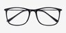 Hurricane Black PlasticEyeglass Frames from EyeBuyDirect, Closed View