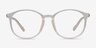 Lindsey Clear White MetalEyeglass Frames from EyeBuyDirect, Front View
