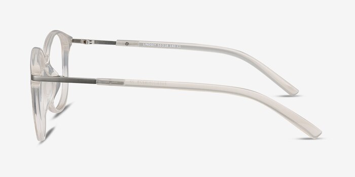 Lindsey Clear White Metal Eyeglass Frames from EyeBuyDirect