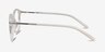 Lindsey Clear White MetalEyeglass Frames from EyeBuyDirect, Side View