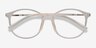 Lindsey Clear White MetalEyeglass Frames from EyeBuyDirect, Closed View