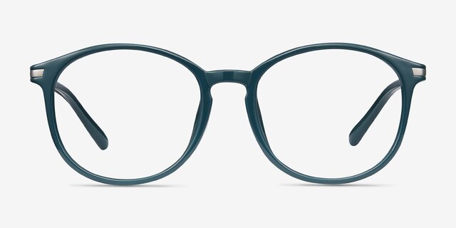Lindsey Vert PlastiqueMontures de lunettes de vue d'EyeBuyDirect, Vue de Face